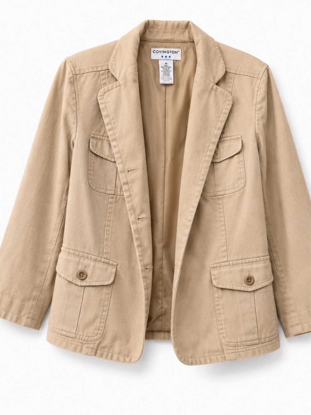 Covington Tan Label Cotton Blend Jacket